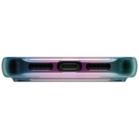 Etui UNIQ Iridescia do iPhone 17 Pro Magclick Charging midnight quartz