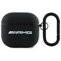 MERCEDES ETUI POKROWIEC AM AMG DO AIRPODS 4 Z LOGO BIAŁYM WERSJA LUXURY