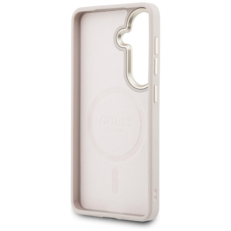 Etui Guess 4G Embossed Ring MagSafe do   Samsung Galaxy S26 różowy