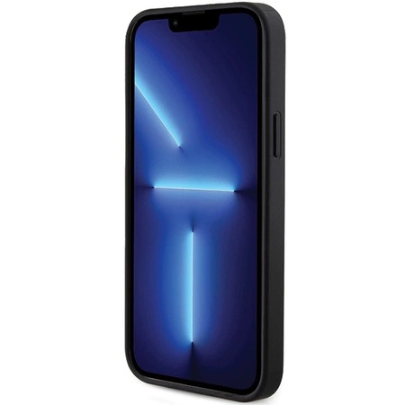 Etui Guess 4G Triangle Metal Logo na iPhone 14 Pro - czarne