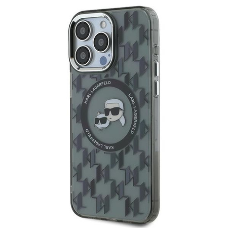 KARL LAGERFELD CASE DO IPHONE 15 PRO 6.1 MONOGRAM CHOUPETTE HEAD DO MAGSAFE