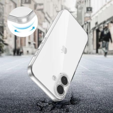 TECH-PROTECT ETUI FLEXAIR DO IPHONE 17 WYSOKA OCHRONA Z PRZEJŻYSTYM
