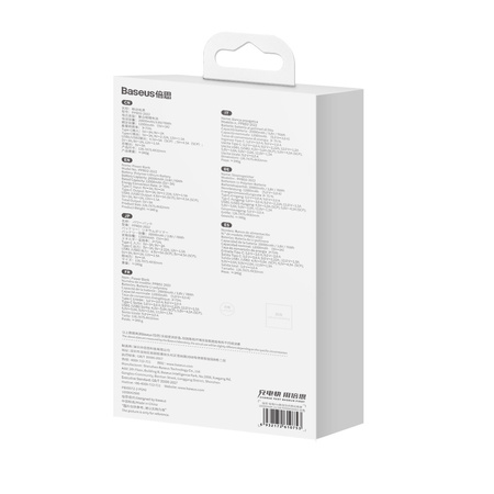 Powerbank Baseus Bipow Pro 20000mAh 22.5W biały z kablem USB Typu A - USB Typu C 3A 0.3m (PPBD030002)