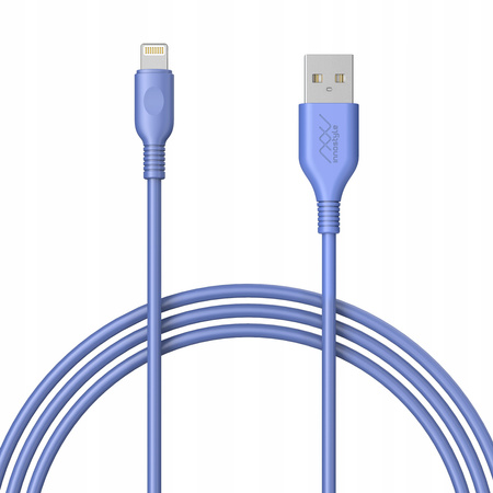 INNOSTYLE JAZZY KABEL USB LIGHTNING MFI SZYBKIEGO ŁADOWANIA DO IPHONE KEVLAR 2M NIEBIESKI