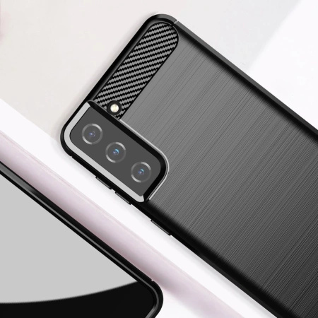 HURTEL ETUI POKROWIEC CARBON CASE DO SAMSUNG GALAXY S21 PLUS 5G ELASTYCZNE