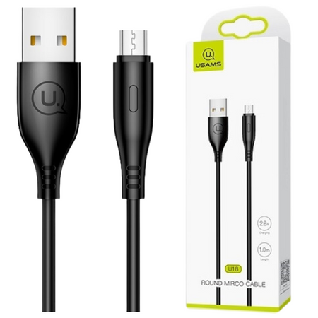 USAMS KABEL MICRO USB DO TELEFONÓW 1M Z SZYBKIM ŁADOWANIEM 2A DO TELEFONÓW