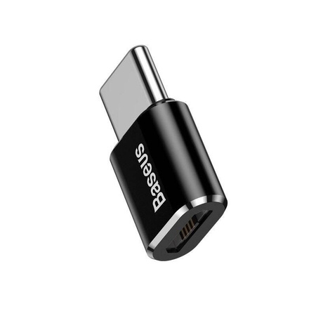 BASEUS ADAPTER PRZEJŚCIÓWKA MICRO USB DO USB TYPE C TELEFON TABLET CZARNY
