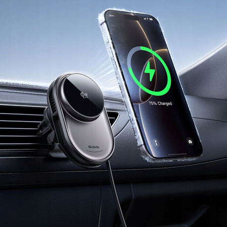MCDODO UCHWYT NA TELEFON DO SAMOCHODU ŁADOWARKA INDUKCYJNA DO MAGSAFE 25W