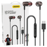 DUDAO SŁUCHAWKI DOUSZNE X1PROT PRZEWODOWE 1.2M DO TELEFONÓW USB-C