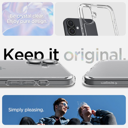SPIGEN CASE DO IPHONE 16 PLUS ULTRA HYBRID PRZEZROCZYSTE NAJLEPSZA OCHRONA