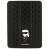 Etui Karl Lagerfeld KLFC11SAKHPKK na iPad 10.9" Folio Magnet Allover Cover - czarne Saffiano Monogram Ikonik