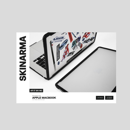 Skinarma etui Henko MacBook Air 13 (M3-M2) przezroczysty/frost clear