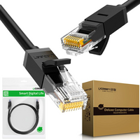 Ugreen kabel przewód internetowy sieciowy Ethernet patchcord RJ45 Cat 6 UTP 1000Mbps 1m czarny (20159)