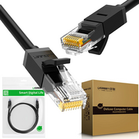 Ugreen kabel przewód internetowy sieciowy Ethernet patchcord RJ45 Cat 6 UTP 1000Mbps 20m czarny (20166)