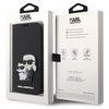 Etui Karl Lagerfeld KLBKP14LSANKCPK na iPhone 14 Pro bookcase - czarne Saffiano Karl&Choupette