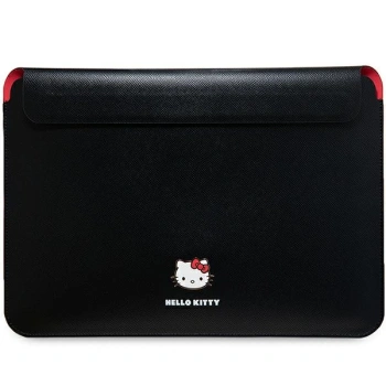 Hello Kitty Sleeve HKCS14PGHDLMK 14czarny/black PU Metal Logo