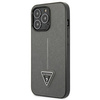 Guess GUHCP14LPSATLG iPhone 14 Pro 6,1" srebrny/silver hardcase SaffianoTriangle Logo