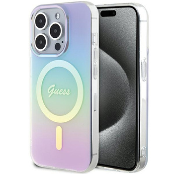 GUESS POKROWIEC HARDCASE DO IPHONE 15 PRO MAX 6.7 MAGNETYCZNY IRIDESCENT