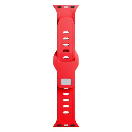 38/40/41/42 mm Red (small) - 3mk Silicone Watch Strap for Apple