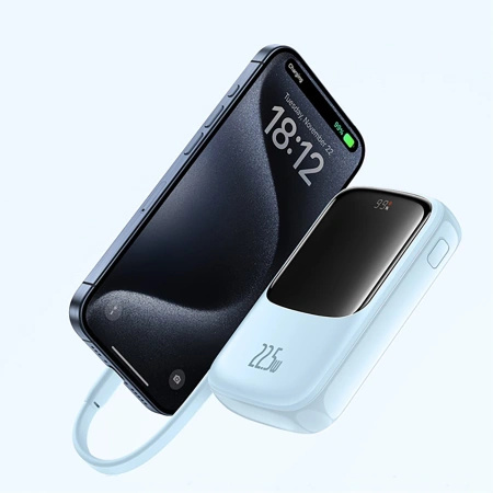 BASEUS POWERBANK 10000MAH QPOW PRO+ DO SMARTFONÓW 22.5W SZYBKIE ŁADOWANIE