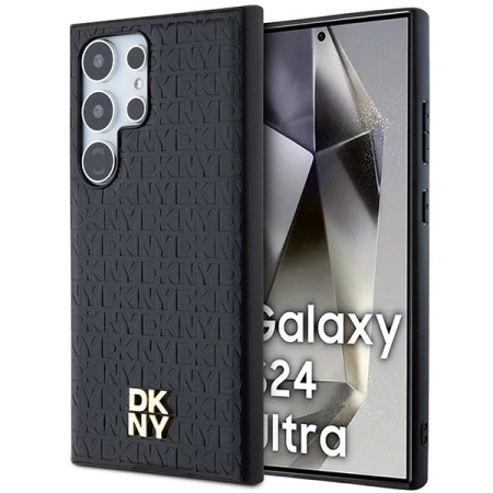 DKNY CASE DO SAMSUNG S24 ULTRA S928 LEATHER PATTERN DO MAGSAFE LOGO