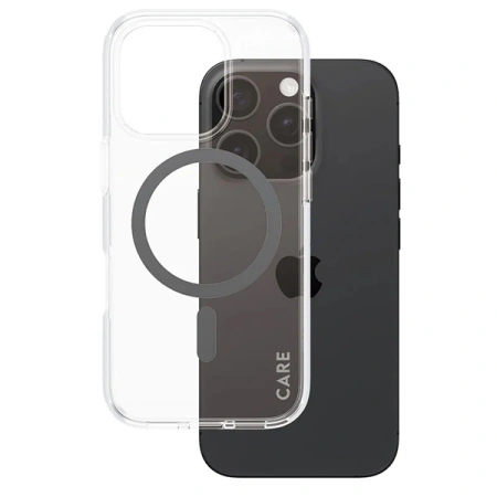 CARE by PanzerGlass Flagship Case iPhone 16 Pro 6.3 czarny/black MagSafe 1346