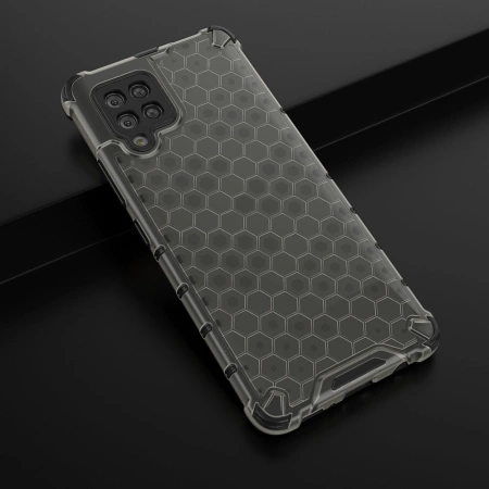 HURTEL POKROWIEC HONEYCOMB PANCERNY DO SAMSUNG GALAXY A42 5G Z ŻELOWĄ RAMKĄ