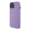 Guess GUHMP15SPSAHMCU iPhone 15 6.1" fioletowy/purple hardcase Saffiano MagSafe
