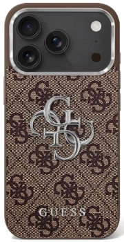 GUESS ETUI DO IPHONE 17 GRANULOWANE LOGO 4G LUXURY MAGNETYCZNE