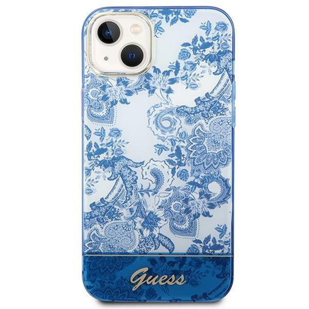 Guess GUHCP14MHGPLHB iPhone 14 Plus 6,7" niebieski/blue hardcase Porcelain Collection