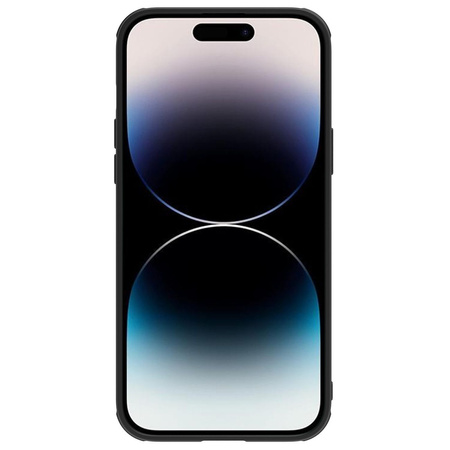 Nillkin CamShield Leather S Case etui iPhone 14 Pro Max pokrowiec z osłoną na aparat czarny