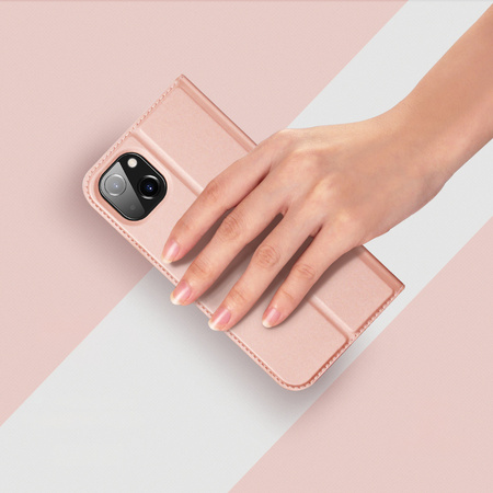 Dux Ducis Skin Pro kabura etui pokrowiec z klapką iPhone 14 Plus różowy