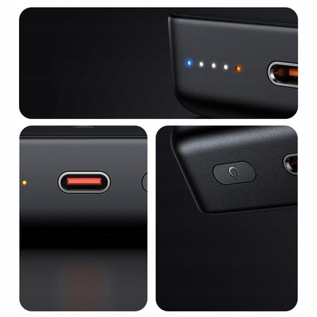 MCDODO POWERBANK BEZPRZEWODOWY 10000MAH 20W INDUKCYJNY + KABEL USB-C DO MAGSAFE IPHONE 12 13 14 15 MINI PLUS PRO MAX CZARNY