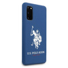 Etui U.S. Polo Assn. Silicone Collection na Samsung Galaxy S20 - granatowe