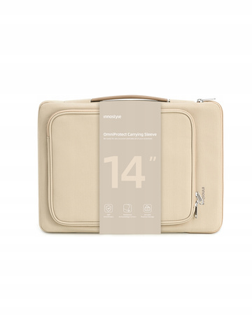 INNOSTYLE TORBA NA LAPTOPA 14 WODOODPORNA ETUI CASE OMNIPROTECT BEŻOWA