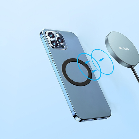 MCDODO UCHWYT BLASZKA RING SILNY MAGNES DO ŁADOWARAKI MAGNETYCZNEJ MAGSAFE