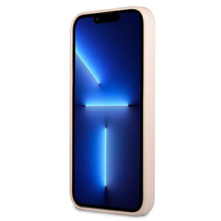 Guess GUHCP13MSLTGP iPhone 13 6,1" różowy/pink hardcase Silicone Triangle