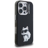 Etui Karl Lagerfeld IML Aquarelle Choupette & Logo do iPhone 16 Pro Max czarny