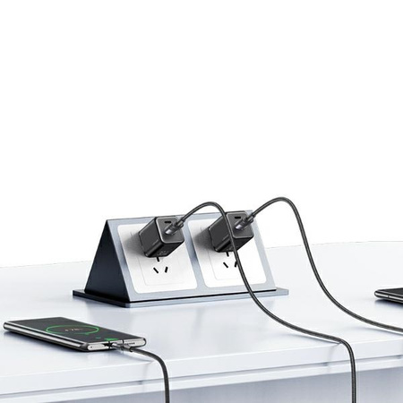 USAMS KABEL USB NA USB-C 3A 1,2M DO TELEFONÓW STALOWY SZYBKIE ŁADOWANIE