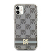 DKNY ETUI HARDCASE DO IPHONE 11 Xr 6.1 IML CHECKERED MONO STRIPES