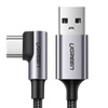 Ugreen kątowy kabel przewód USB - USB Typ C 2m 3A szary (50942)