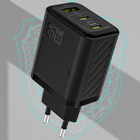 DUDAO ŁADOWARKA SIECIOWA 65W GAŃ DO TELEFONÓW 1 USB-C Z KABLEM