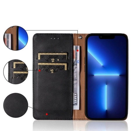 HURTEL MAGNET STRAP CASE ETUI DO SAMSUNG GALAXY A12 5G Z MINI SMYCZĄ CZARNY