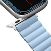 Etui Uniq pasek Revix na Apple Watch 1/2/3/4/5/6/7/8/SE/SE2/Ultra 42/44/45/49mm. Reversible Magnetic biały-niebieski/white-blue
