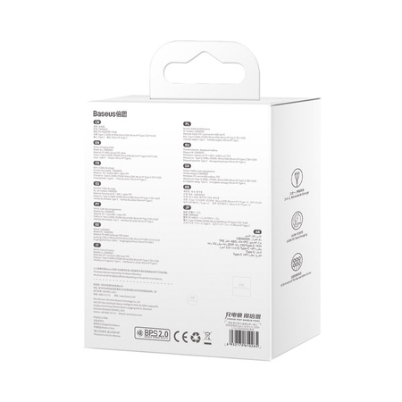 Baseus Traction Series zwijany kabel 3 w 1 USB Typ C - micro USB / USB Typ C / Lightning Power Delivery 100W 1,7m fioletowy (CAQY000005)