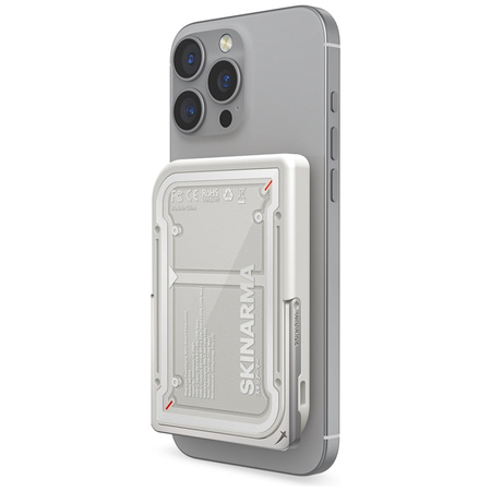 Powerbank Skinarma Nexus Mecha Magnetic  Kick-Stand 5000mAh 20W PD USB-C MagSafe jasno szary