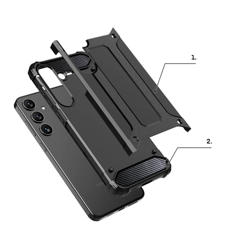 HURTEL ETUI CASE DO SAMSUNG GALAXY S24 PANCERNE HYBRID ARMOR WYSOKA OCHRONA