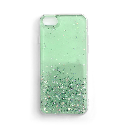 Wozinsky Star Glitter błyszczące etui pokrowiec z brokatem Samsung Galaxy A42 5G zielony