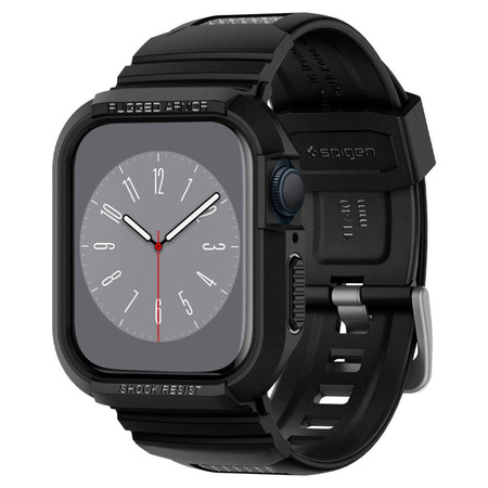 SPIGEN RUGGED ARMOR ”PRO” APPLE WATCH 4 / 5 / 6 / 7 / 8 / SE (40 / 41 MM) BLACK