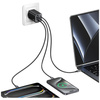 USAMS ŁADOWARKA SIECIOWA 65W DO IPHONE 12 13 14 15 2xUSB-C SZYBKA ŁADOWANIE